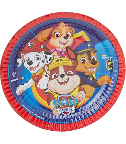 Procos 93453 Paw Patrol The Movie, 8 Piatti Usa E Getta, In Carta, Per Compleanno Dei Bambini, Set Da 8 Pezzi, FSC® Mix - 11