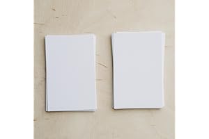 CLEVER SIGNS 3.5" x 5" Small Blank White Cards (Set of 100) - Thick, Heavy, Plain White Cardstock for Writing, Stamping, Drawing - Make Your Own Notes, Thank You Cards