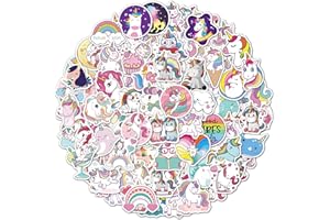 ‎TRUSTKK 100 Unicorn Stickers, Waterproof Vinyl Stickers for Car, Motorcycle, Laptop, Bicycle, Skateboard, Snowboard, Luggage Sticker, MacBook, iPad and More