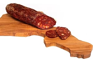 SAPORI MEDITERRANEI Salamino Piccante Calabrese 300g - Salame Piccante - Ideale Per Piadine, Aperitivo, Panini - Sottovuoto