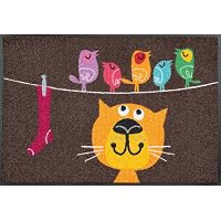 Wash+dry Fußmatte 'In & Out' – 50x75 Cm, Waschbar Bei 60°C, Für Innen & Außen, Rutschfester Nitrilgummi-Rücken