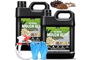 LIMINO Kiesbinder Colle de gravier en résine avec applicateur pour coller les pierres, le gravier, l'écorce, non toxique, prête à l'emploi, colle de paillage pour feuilles, aménagement paysager, allées de