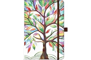 ARTFAN A5 Notebook - Notebook with Premium Lined Paper, 13.97 cm x 21.34 cm, Pen Holder + Bookmark + Round Corner Paper + Banded