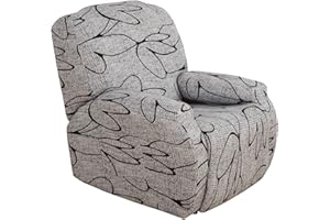 SearchI Funda de Sillón Relax Elásticas,Modernas Fundas de Butacas Relax Ajustables Antideslizante,Fácil de Instalar y Lavar,Cubiertas Protectoras para Sillones Butacas Relax Reclinable (Gris)