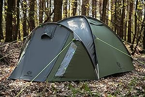 peme Tente dôme Forest, Tente de Camping pour 2-3 Personnes, imperméable à l'eau, Tente familiale légère, pour Le Trekking, Le Camping, la randonnée et Les Festivals en Plein air, avec 2 entrées