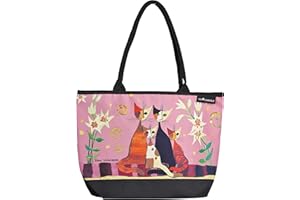 VON LILIENFELD Torebka damska Rosina Wachtmeister Liliie Art Motif Shopper Wymiary L42 x H30 x D15 cm Torba plażowa Torba z uchwytem Biuro