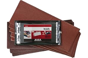 KWB 4851-70 - Levigatore manuale professionale con 50 nastri abrasivi, 93 x 230 mm