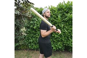 LionSports Wooden Baseball Bat - Large 34 Inch Baseball Bat - Long 86 cm Professional Baseball Bat - With Non-Slip Handle