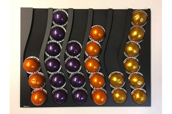 Cafedeco Porte Capsules Nespresso Vertuo, 36 Capsules - Support et Distributeur pour Dosettes de Machines à Café Nespresso Vertuo 42x32x1 cm
