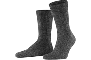 FALKE Mężczyźni Teppich Im Schuh Skarpety oddychająca regulująca temperaturę neutralizująca zapachy wełna odciążenie stóp wyściełana podeszwa ciepłe płaski niegniotący szew 1 Para