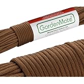 GardenMate Paracord Outdoor Heavy Duty 31 m 4mm Clothesline Blind - Brown | Type III (250 kg break)