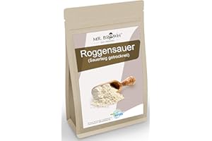 ‎MR. BROWN 1kg Roggensauer Trockensauer (Sauerteig getrocknet), Roggenmehl, Mehl Sauer getrocknet