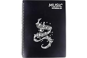 MAOXINTEK Tamaño A4 Documento de Nota Musical 20 Páginas / 40 Bolsillos Carpeta Poseedor Caso Carpeta de partituras File Clef Canción de papel de almacenamiento, Bolsa porta documentos