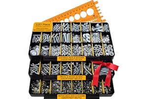 Jackson Palmer Assortimento di articoli in ferro da 1.700 pezzi con viti, dadi, bulloni e rondelle (3 scatole)