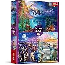 Trefl Puzzle 2 In 1: Gita In Montagna – 2 Puzzle Da 500 Pezzi Ciascuno, Per Adulti E Bambini Da 10 Anni - 2