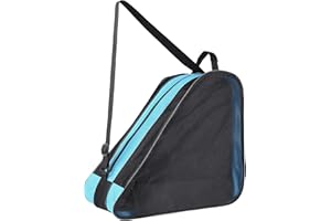MXiiXM® Bolsa de patinaje sobre ruedas, bolsas transpirables para patines de hielo con correa ajustable para el hombro, bolsa de almacenamiento de tela Oxford para zapatos de patinaje para mujeres,