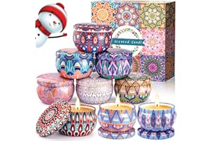 VIPNAJI Velas Perfumadas Juego de 9 piezas Vela Aromática Regalo de Velas de Aromaterapia Cera de Soja Natural,Juegos de Velas para Cumpleaños, Aniversario, Día de la Madre, Navidad, Regalos Mujer