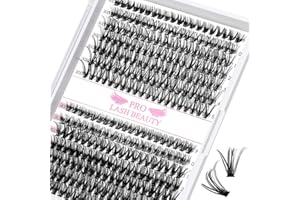 PRO LASHBEAUTY 280 pojedynczych rzęs 30+40-C-9-15mix, rzęsy w kępkach 10D, 20D, C, D, falowane rzęsy do aplikacji w domu (30+40-C-9-15mix)