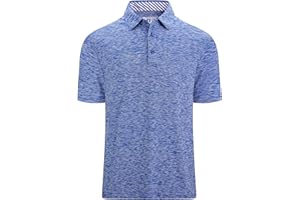 Alex Vando Polo da Uomo a Manche Corte da Golf, Traspirante, Casual, per Uomo