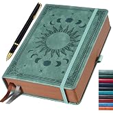 HwxBen A5 Lined Notebook with 360 Pages, 100gsm Paper, with Pen Included - Premium Grey - Ideal for Professionals, Students a