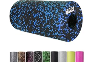 FIZYO Rouleau de fascia pour le fitness, le yoga et la rééducation, rouleau d'automassage pour le dos et la colonne vertébrale, Foam Roller en mousse EPP moyennement dure (Bleu, 30 x 15 cm)