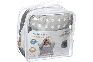 BABYTOLOVE Baby-To-Love Chaise Nomade, Chaise Haute Pour Bébé, Chaise Nomade, Siège Nomade (White Stars)