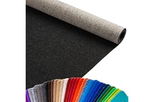 ‎PRIMAFLOR - IDEEN IN TEXTIL Primaflor Event-Teppich Meterware Podium - Anthrazit Meliert, 1,00m x 3,00m, Viele Farben, Rutschfester Gangläufer, Schwer Entflammbarer Hochzeits-Läufer, B1 Messeteppich