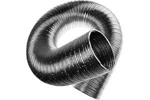 Vent Systems Tubo flessibile in alluminio DN 100 mm, tubo in alluminio, tubo flessibile, tubo di ventilazione. - 1,5 m