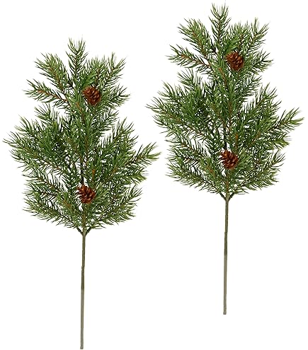 Künstliche Tannenzweige Mit Zapfen & Beeren - Weihnachtsdeko Für Kränze & Girlanden