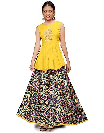long frock lehenga