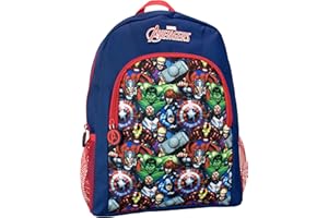 Marvel Backpack For Boys | Avengers Bag | Captain America And Hulk Backpack | Kids Backpacks | Blue One Size