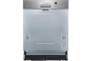 respekta Lavavajillas empotrable de 60 cm con pantalla, parcialmente integrado, Blanco, GSP60IBATIDMA++