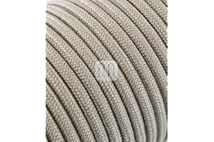 Merlotti 20362 Cavo Elettrico Rotondo H03VV-F 2x0.75, Canvas Sabbia, 3 m