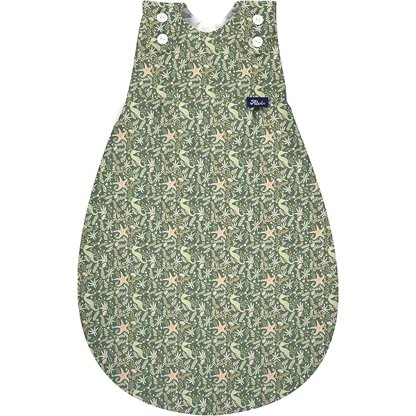 Alvi Baby-Mäxchen Außensack Schlafsack - Mitwachsend, Baumwolle, Ganzjahresschlafsack (Granite Animals, 50/56)