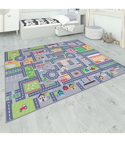 Tappeto Bambini Paco Home 180x280 Cm | Motivi Stelle E Luna | Grigio | Poliestere | Adatto Pavimento Riscaldato - Foto 9