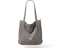 KALIDI FANCY FOREST KALIDI Sztruksowa torba na ramię z zamkiem błyskawicznym, wodoodporna torba na ramię, dla kobiet, z kieszeniami, duża pojemność, torby na ramię, torebki do szkoły, pracy, zakupów, podróży, codziennego