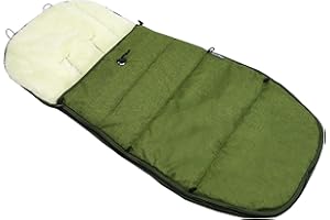 BAMBINIWELT24 BAMBINIWELT Winterfußsack kompatibel mit Bugaboo Cameleon, Sitzauflage, mit Wolle (Mod-K) (grün)
