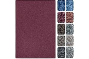 CASA PURA Tappetini per Scale Interne - Copri - Gradini Antiscivolo, Combinabili con Tappeti e Passatoie in Vari Colori e Misure - Rettangolari - Set da 15-23.5 x 65 cm - Rosso Vinaccia