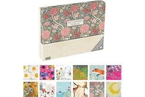 THE GIFTED STATIONERY CO. LTD. TGSC | William Morris - Cray Ballpoint Pen & Stationery Set | Letter Writing Set with 32 A5 Sheets, 16 Envelopes & 2 Letter Seals