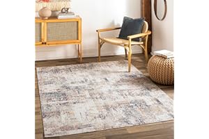 Livabliss Asward Indoor Outdoor Rug - Large Boho Rugs for Living Room 130x180 cm Dining, Kitchen Carpet, Patterned Neutral and Coloured Rugs, Waterproof, Stain Durable - Beige and Blue