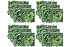 ANMINY 12pcs Garden Trellis Panels,24×16 Inches Decorative Garden Screen and Living Wall,Waterproof Artificial Fence Screening,Pattern#4