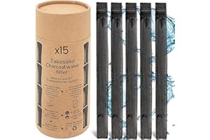 ORINKO - Binchotan Bio 15x | Active Carbon Bamboo Takesumi per la purificazione dell'Acqua + E-Book | Passaggio dell'Acqua in Bottiglia con Il Nostro Carbone Attivo [𝗦𝗮𝘁𝗶𝘀𝗳𝗮𝗶𝘁𝗼𝘂𝗥𝗲𝗺𝗯𝗼