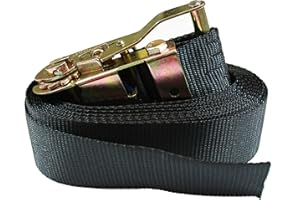 SAFETYLIFTINGEAR 2000kg Black Endless Cargo Lorry Ratchet Lashing Tie Down Restraint Strap (4mtr)