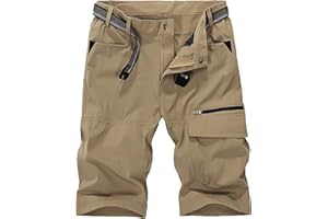 KEFITEVD Shorts de Randonnée à Séchage Rapide pour Hommes Shorts Légers d'été Pantalons Courts de Sports en Plein Air avec Poches