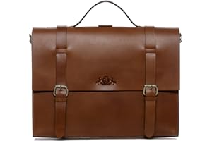 SID & VAIN Aktentasche Rucksack Kombi 2in1 BOSTON Duo aus Sattel-Leder I Laptoptasche Multifunktionstasche groß für Herren und Damen 15.4 Zoll Laptop-Fach I Rucksack-Funktion handgefertigt