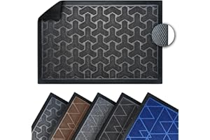 Asquare Zerbino per interni ed esterni, per interni ed esterni, in diverse misure (nero, 40 x 60)