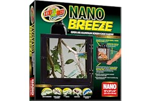 Zoo Med Labs Nano Breeze Alumuninum Screen Cage,10 x 10 x 12"