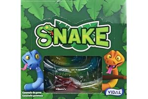 Vidal Golosinas. Snake Jelly. Golosina con forma de serpiente y 1 metro de longitud. Sabor fresa. Formato de 11 Unidades