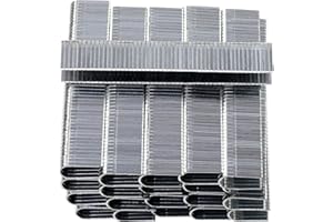 AERZETIX - C58785 - Lot de 5000 agrafes en forme ''U'' 12x6.3x1.2 mm pour agrafeuse - pour fixation de câbles basse tension - accessoire d'agrafage bois tapisserie rembourrage - en acier