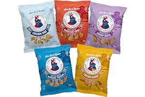 THE ORIGINAL CHICKEN CRACKLING Chicken Crackling Hand cooked Snack, NEW Double Cooked, Variety Showcase. Low Carb, High Protein, Keto, Gluten-Free Alternative To Pork Scratchings. 10x 40g Bags